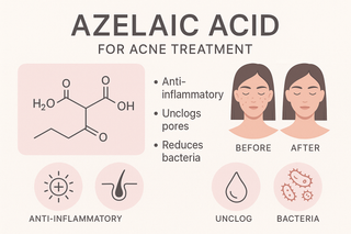 What's the role of azelaic acid in acne treatment?
