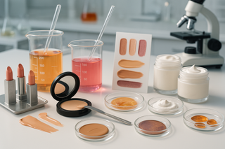 What are the key stages of the cosmetic product development process?