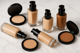 What types of makeup foundation formulations are commonly used?