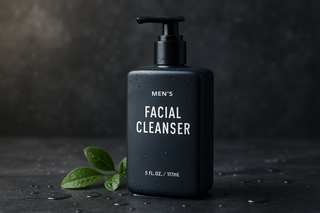 What ingredients should I look for in a men’s facial cleanser?