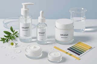 What does "pH‑balanced" mean in skincare formulations?