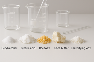 What structuring components work well in hand creams?